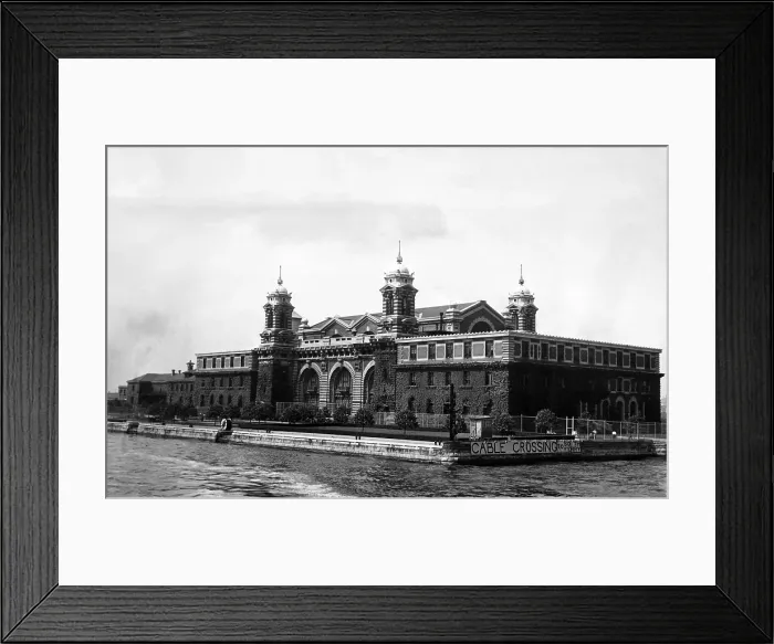 Framed Print : Ellis Island, after immigration processing ended. New York City, circa 1947. Courtesy: CSU Archives / Everett Collection
