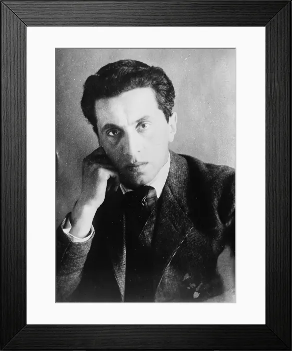 Framed Print : Ernst Toller (1893-1939) politically involved Marxist German Jewish playwright and poet. His best known play is 'Man and the Masses, '(1923)