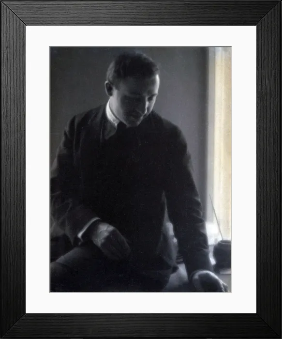Framed Print : Max Weber (1881-1961) Russian-American painter, best known for his cubist painting, Chinese Restaurant (1915), now in the Whitney Museum. 1914 portrait by Arthur D. Chapman