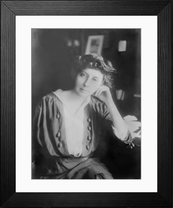 Framed Print : Rachel Crothers (1878-1958), a prolific and successful American playwright whose plays examined women's emotional lives through themes of marriage, divorce
