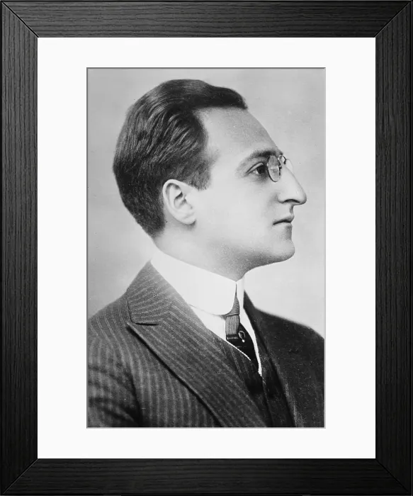 Framed Print : Louis Utermeyer (1885-1977) American poet and editor, best known for his anthologies of poetry. Ca. 1920