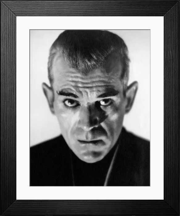 Framed Print : THE BLACK CAT, Boris Karloff, 1934
