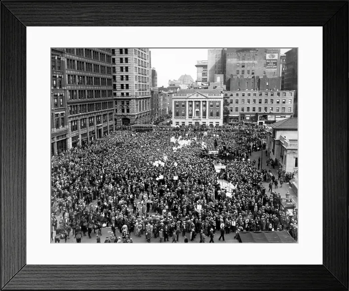 Framed Print : Communists rally in Union Square, New York City, May 1, 1933. Courtesy: CSU Archives / Everett Collection