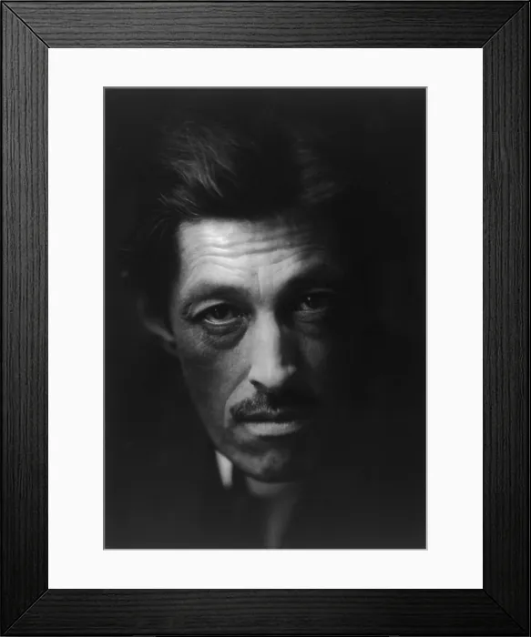 Framed Print : Sadakichi Hartmann (1867-1944), writer of German-Japanese ancestry, immigrated to the US as a child