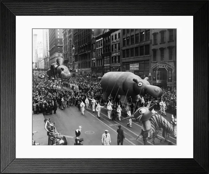Framed Print : The Macy's Thanksgiving Day Parade, New York City, November 26, 1931. Courtesy: CSU Archives / Everett Collection Framed Print : The Macy's Thanksgiving Day Parade, New York City, November 26, 1931. Courtesy: CSU Archives / Everett Collection