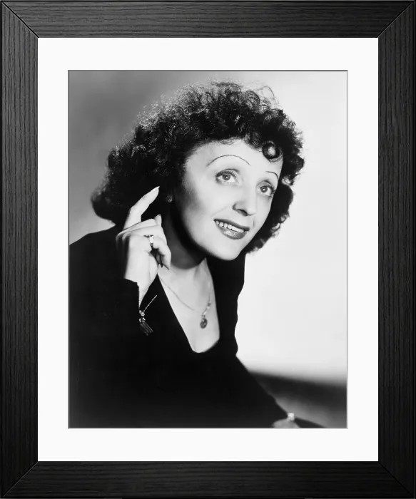 Framed Print : EDITH PIAF (1915-1963), French ballad singer in publicity still from 1947