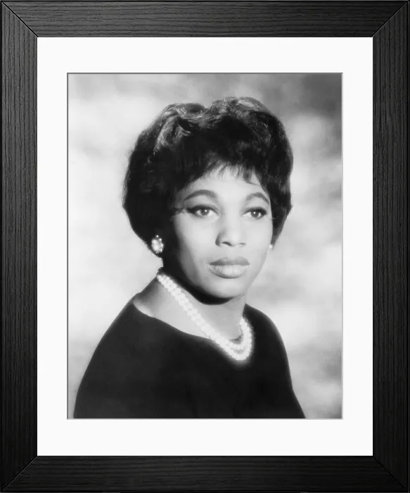 Framed Print : Leontyne Price (b. 1927), African American opera star. 1965