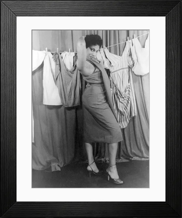 Framed Print : Leontyne Price (b. 1927), African American opera star as Bess, from George Gershwin's PORGY AND BESS. 1953