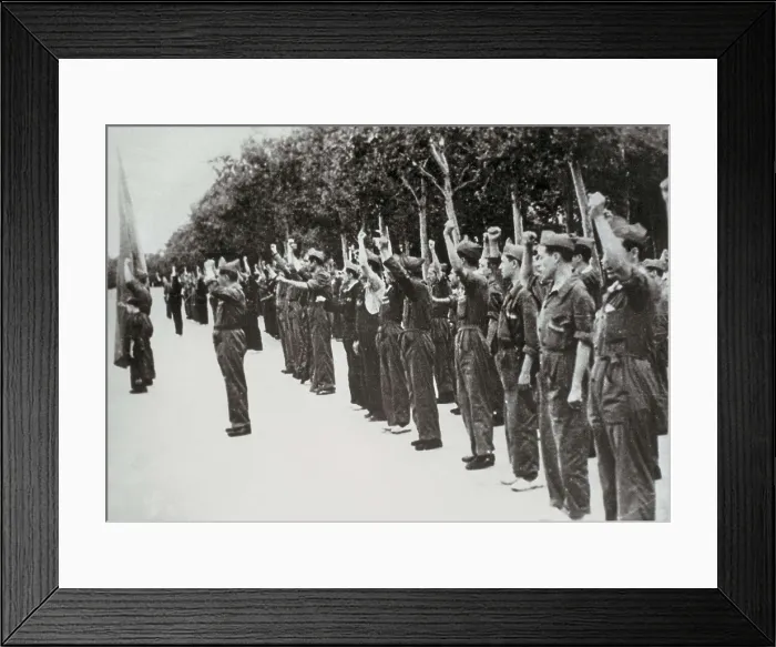 Framed Print : Spain. Civil War. Republican soldiers (1936). AISA / Everett Collection**US SALES ONLY** Framed Print : Spain. Civil War. Republican soldiers (1936). AISA / Everett Collection**US SALES ONLY**