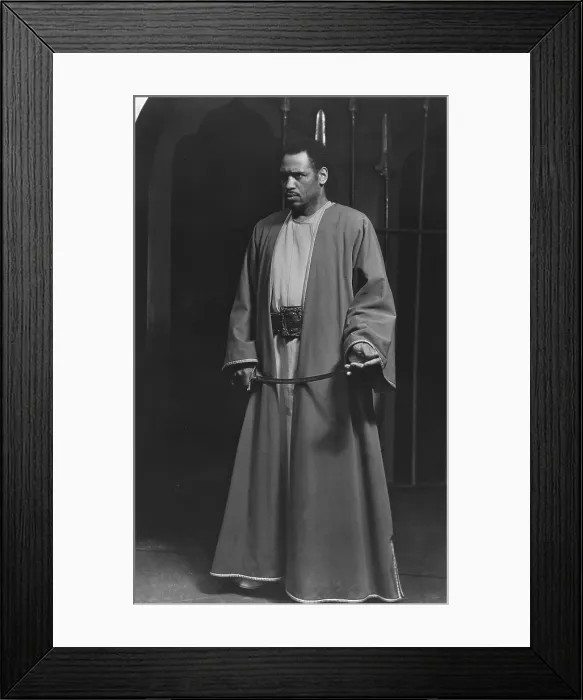 Framed Print : Paul Robeson (1898-1976), African American actor and singer as Othello, Theatre Guild Production, Broadway, 1943-44 Framed Print : Paul Robeson (1898-1976), African American actor and singer as Othello, Theatre Guild Production, Broadway, 1943-44