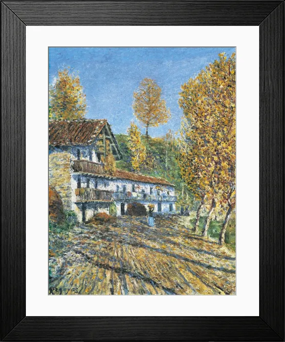 Framed Print : REGOYOS, Daro de (1875-1913). Road of Fuenterraba. Impressionism. Oil on canvas. SPAIN. Donostia. San Telmo Municipal Museum. AISA / Everett Collection**US SALES ONLY**