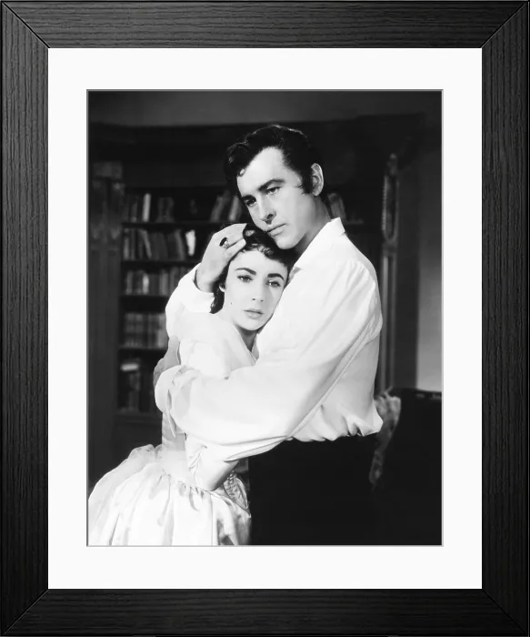 Framed Print : BEAU BRUMMELL, from left: Elizabeth Taylor, Stewart Granger, 1954