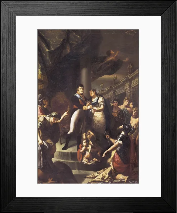 Framed Print : RODES, Vicente (1791-1858). Spain putting Ferdinand VII on throne. Oil on canvas. SPAIN. Valencia. San Pio V Fine Arts Museum. AISA / Everett Collection**US SALES ONLY** Framed Print : RODES, Vicente (1791-1858). Spain putting Ferdinand VII on throne. Oil on canvas. SPAIN. Valencia. San Pio V Fine Arts Museum. AISA / Everett Collection**US SALES ONLY**