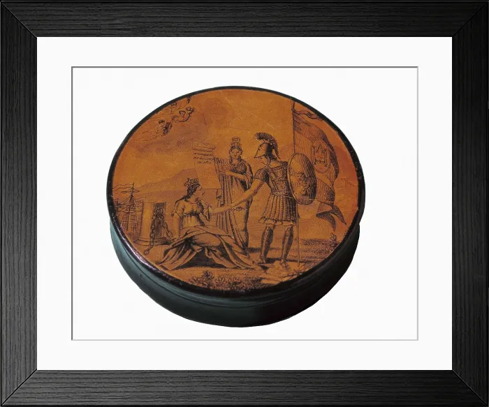 Framed Print : Spain (1812). Snuff boix with allegory of the Constitution of 1812. SPAIN. Vitoria. Museum of the Armera (armoury). AISA / Everett Collection**US SALES ONLY**