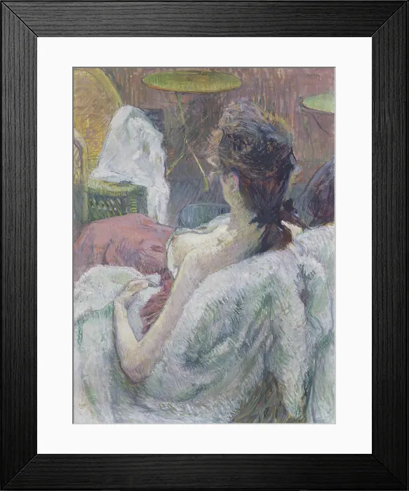 Framed Print : The Model Resting, by Henri de Toulouse-Lautrec, 1889, French Post-Impressionism painting, casein with oil on cardboard Framed Print : The Model Resting, by Henri de Toulouse-Lautrec, 1889, French Post-Impressionism painting, casein with oil on cardboard