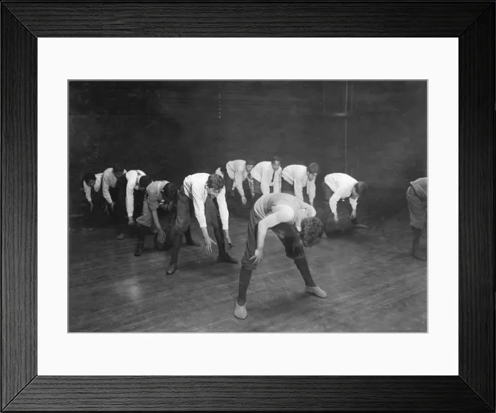 Framed Print : Exercising, original caption: A game in the gymnasium. Henry St. Settlement, New York City, photograph by Lewis Wickes Hine, May, 1910 Framed Print : Exercising, original caption: A game in the gymnasium. Henry St. Settlement, New York City, photograph by Lewis Wickes Hine, May, 1910