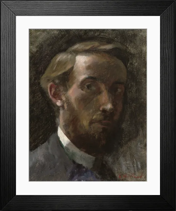 Framed Print : Self-Portrait, Aged 21, by Edouard Vuillard, 1889, French painting, oil on canvas Framed Print : Self-Portrait, Aged 21, by Edouard Vuillard, 1889, French painting, oil on canvas
