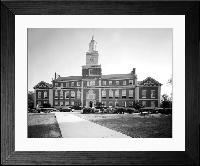 Framed Print : Howard University, Founders Library, Washington, DC. photo ca. 1970s Framed Print : Howard University, Founders Library, Washington, DC. photo ca. 1970s
