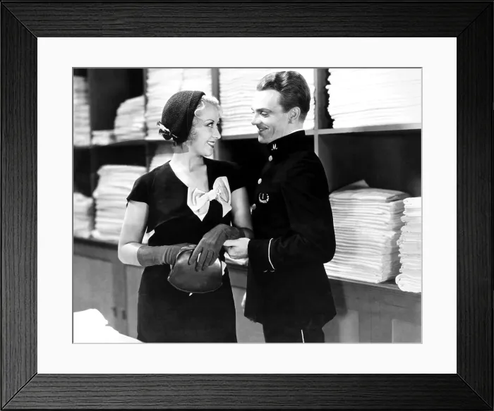 Framed Print : BLONDE CRAZY, from left, Joan Blondell, James Cagney, 1931 Framed Print : BLONDE CRAZY, from left, Joan Blondell, James Cagney, 1931