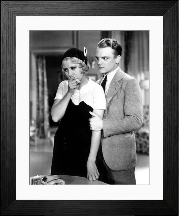 Framed Print : BLONDE CRAZY, from left, Joan Blondell, James Cagney, 1931 Framed Print : BLONDE CRAZY, from left, Joan Blondell, James Cagney, 1931