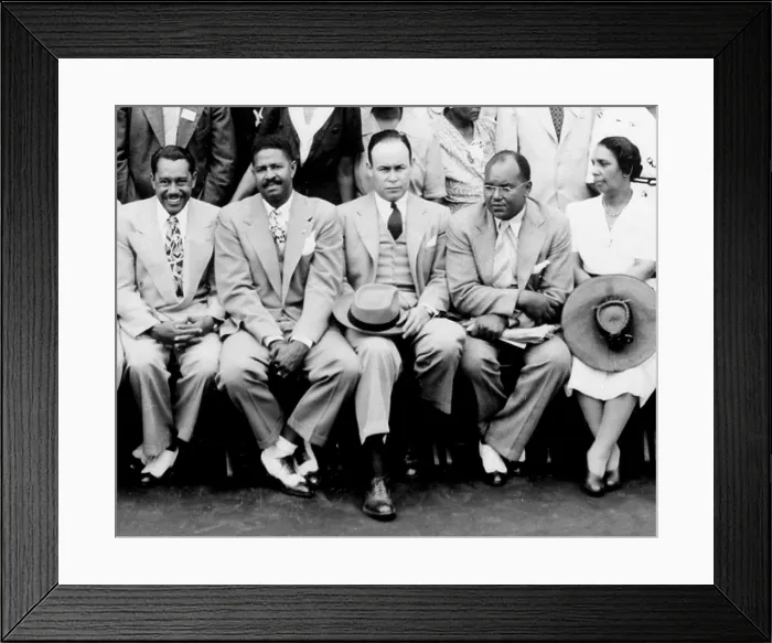 Framed Print : Dr. Charles Drew (center), Cab Calloway (far left), 35th Annual Conference, National Association for the Advancement of Colored People, Chicago, Illinois, July 12-14, 1944
