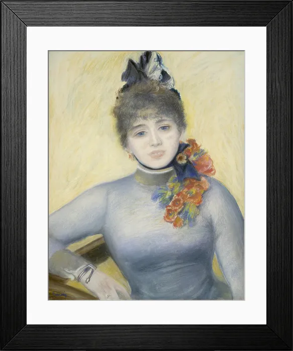 Framed Print : Caroline Remy ('Severino'), by Auguste Renoir, 1885, French impressionist painting, oil on canvas