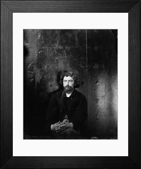 Framed Print : Abraham Lincoln assassination, an unidentified man, arrested on suspicion of being a conspirator in the assassination of President Abraham Lincoln, probably Hartman Richter