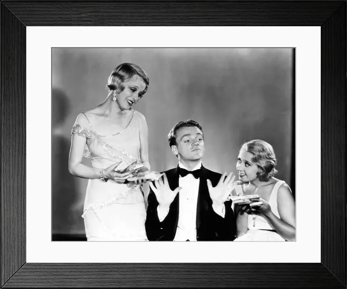 Framed Print : BLONDE CRAZY, Noel Francis, James Cagney, Joan Blondell, 1931