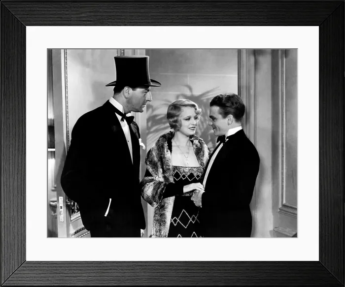 Framed Print : BLONDE CRAZY, from left, Louis Calhern, Noel Francis, James Cagney, 1931 Framed Print : BLONDE CRAZY, from left, Louis Calhern, Noel Francis, James Cagney, 1931
