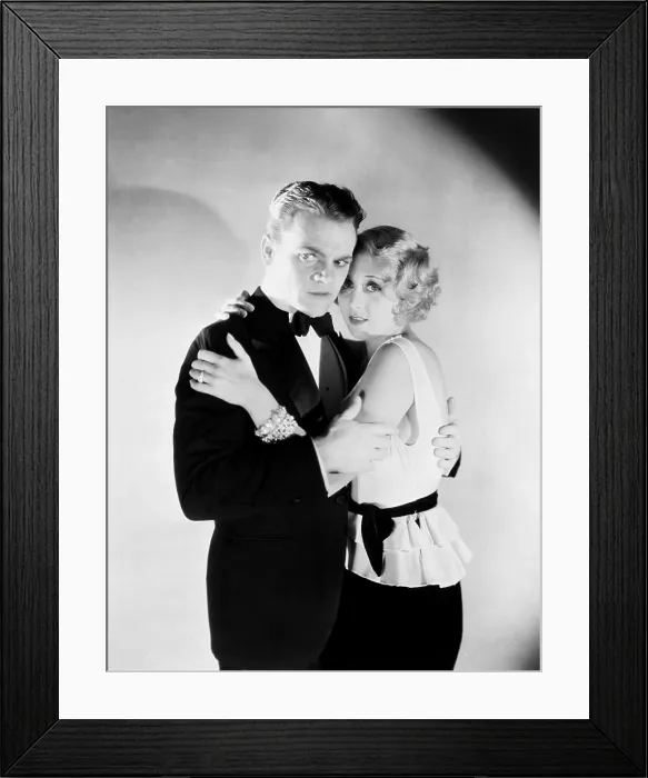 Framed Print : BLONDE CRAZY, from left: James Cagney, Joan Blondell, 1931