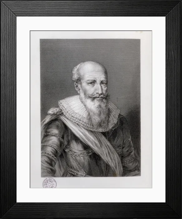 Framed Print : SULLY, Maximilien de Bthune, duke de (1560-1641). French statesman. Etching. SPAIN. Barcelona. Biblioteca de Catalunya (National Library of Catalonia) Framed Print : SULLY, Maximilien de Bthune, duke de (1560-1641). French statesman. Etching. SPAIN. Barcelona. Biblioteca de Catalunya (National Library of Catalonia)
