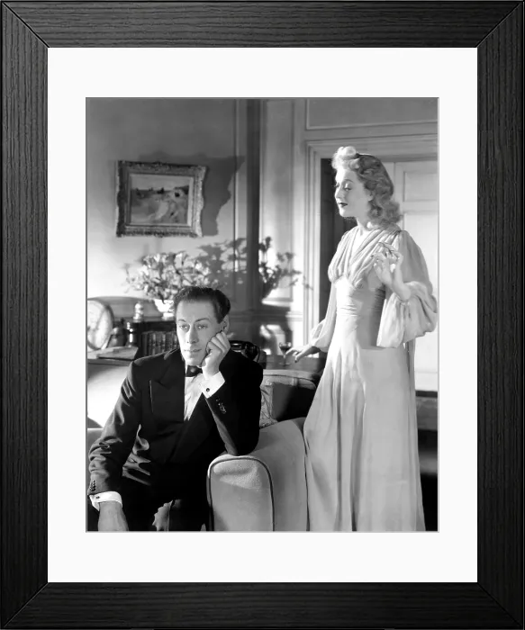 Framed Print : BLITHE SPIRIT, Rex Harrison, Kay Hammond, 1945