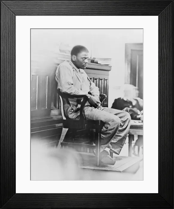 Framed Print : Ozzie Powell, one of the nine defendants in the Scottsboro case, falsely convicted of rape by the Alabama legal system