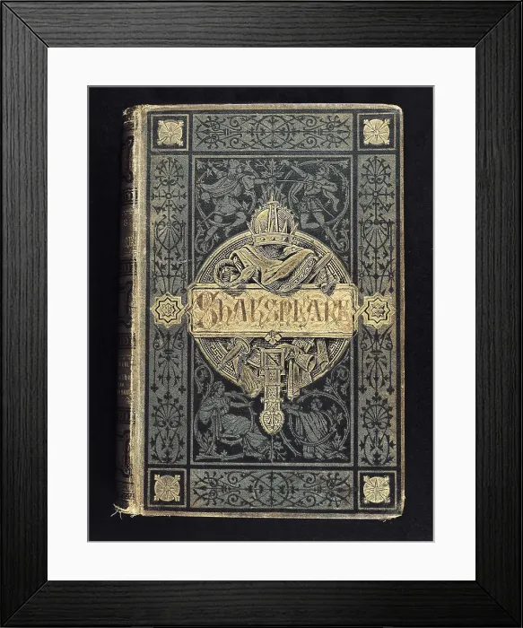 Framed Print : SHAKESPEARE, William (1564-1616). Spanish edition's title page from 1884 of William Shakespeare's works. AISA / Everett Collection**US SALES ONLY**