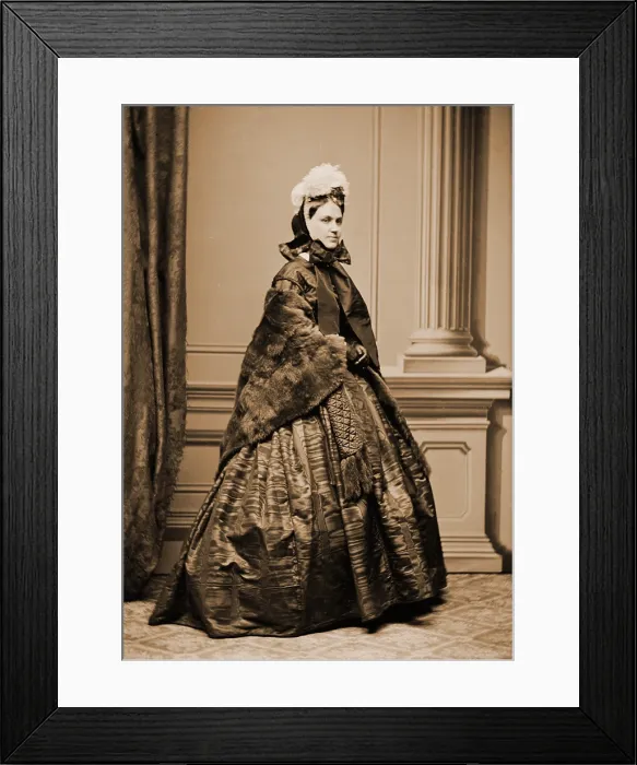 Framed Print : Adelina Patti (1843-1919), was among the most important opera stars of the 19th century. Portrait taken by the Mathew Brady Studio in America, ca. 1862