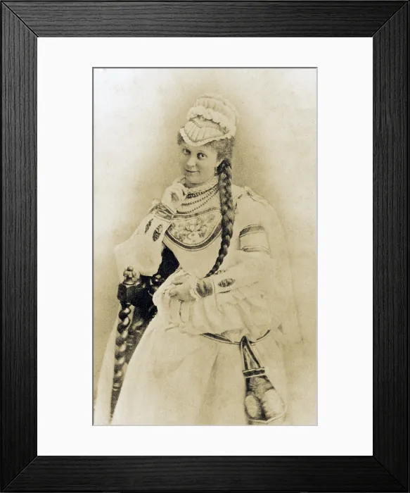 Framed Print : Mathilda Mallinger (1847-1920), Austrian opera singer, performed in Germany, Austria, and Russia. Ca. 1875
