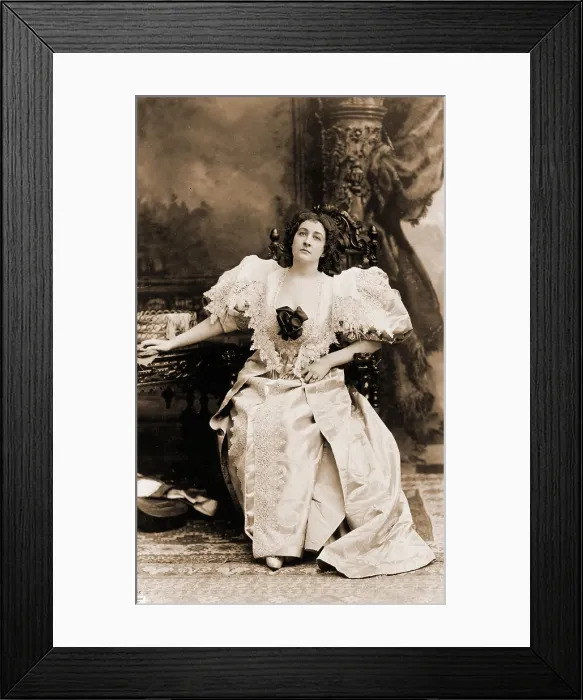 Framed Print : Emma Eames (1865-1952), American soprano as Sieglinde, from Wagner's Die Walkre (The Valkyrie). Ca. 1894