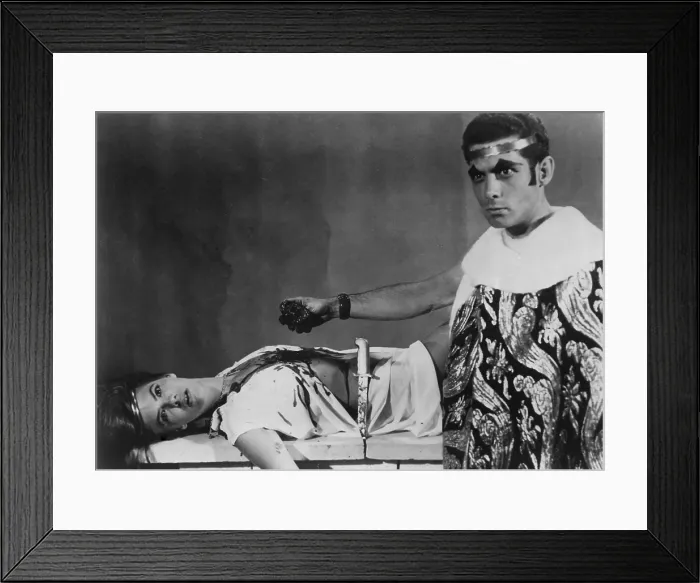 Framed Print : BLOOD FEAST, from left: Louise Kamp, Mal Arnold, 1963