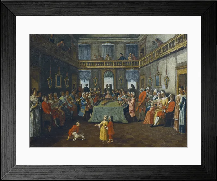 Framed Print : Longhi, Pietro, school of (second half 18th century). The Concert. 18th century. School of Longhi. Costumbrism. Oil on canvas. ITALY. Venice Framed Print : Longhi, Pietro, school of (second half 18th century). The Concert. 18th century. School of Longhi. Costumbrism. Oil on canvas. ITALY. Venice