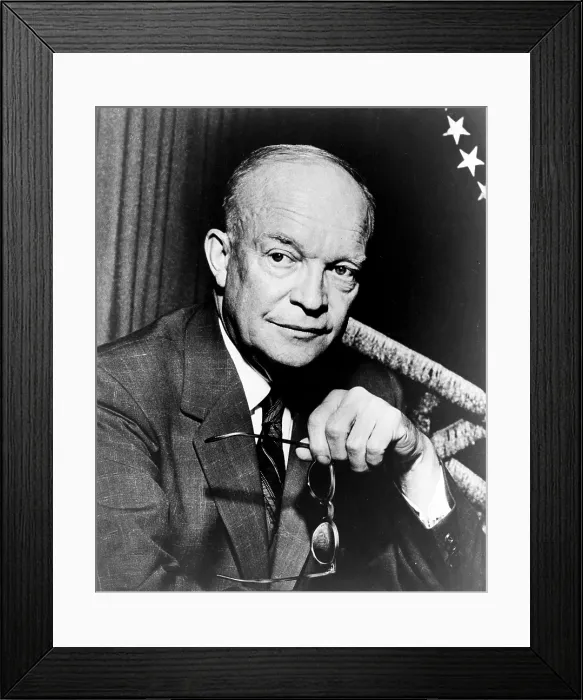 Framed Print : President Dwight D. Eisenhower, 1954 Framed Print : President Dwight D. Eisenhower, 1954