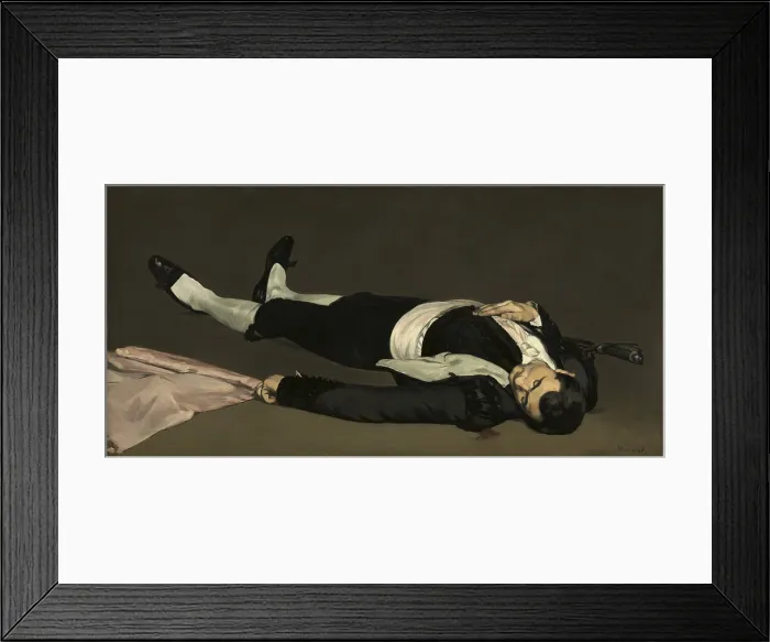 Framed Print : The Dead Toreador, by Edouard Manet, 1863, French painting, oil on canvas Framed Print : The Dead Toreador, by Edouard Manet, 1863, French painting, oil on canvas