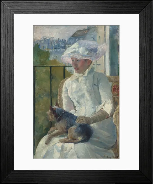 Framed Print : Young Girl at a Window, by Mary Cassatt, 1883-84, American painting, oil on canvas. A young woman poses in the window of the Cassatt's Paris studio (BSLOC_2016_5_172) Framed Print : Young Girl at a Window, by Mary Cassatt, 1883-84, American painting, oil on canvas. A young woman poses in the window of the Cassatt's Paris studio (BSLOC_2016_5_172)