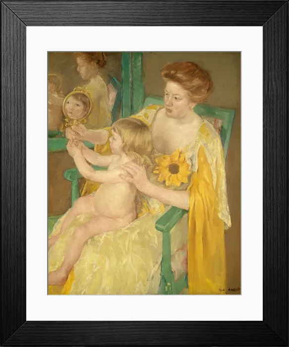 Framed Print : Mother and Child, by Mary Cassatt, 1905, American painting, oil on canvas Framed Print : Mother and Child, by Mary Cassatt, 1905, American painting, oil on canvas