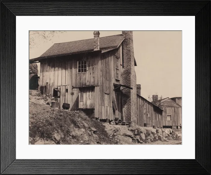 Framed Print : Homes, Some of the workers in the Hosiery Mill live in shacks like these, Rome, Georgia, photograph by Lewis Wickes Hine, photograph April, 1913 Framed Print : Homes, Some of the workers in the Hosiery Mill live in shacks like these, Rome, Georgia, photograph by Lewis Wickes Hine, photograph April, 1913