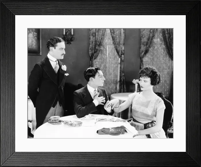 Framed Print : SEVEN CHANCES, Buster Keaton (center), 1925 Framed Print : SEVEN CHANCES, Buster Keaton (center), 1925