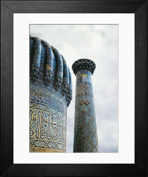 Framed Print : Shir Dor Madrasa. 1619-1636. UZBEKISTAN. Samarkand. Registan Square. Cupola and minaret. Islamic art. Architecture. AISA / Everett Collection**US SALES ONLY** Framed Print : Shir Dor Madrasa. 1619-1636. UZBEKISTAN. Samarkand. Registan Square. Cupola and minaret. Islamic art. Architecture. AISA / Everett Collection**US SALES ONLY**
