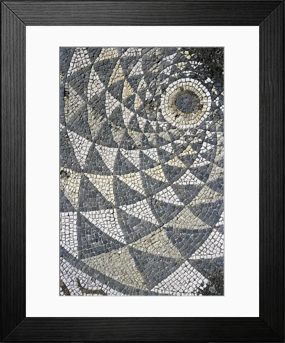 Framed Print : SPAIN. Matar. Iluro. Torre Llauder (2nd-1st c. BC). Provincial farmhouse. Mosaic of the triclinium. Roman art. Republican period. Mosaic Framed Print : SPAIN. Matar. Iluro. Torre Llauder (2nd-1st c. BC). Provincial farmhouse. Mosaic of the triclinium. Roman art. Republican period. Mosaic