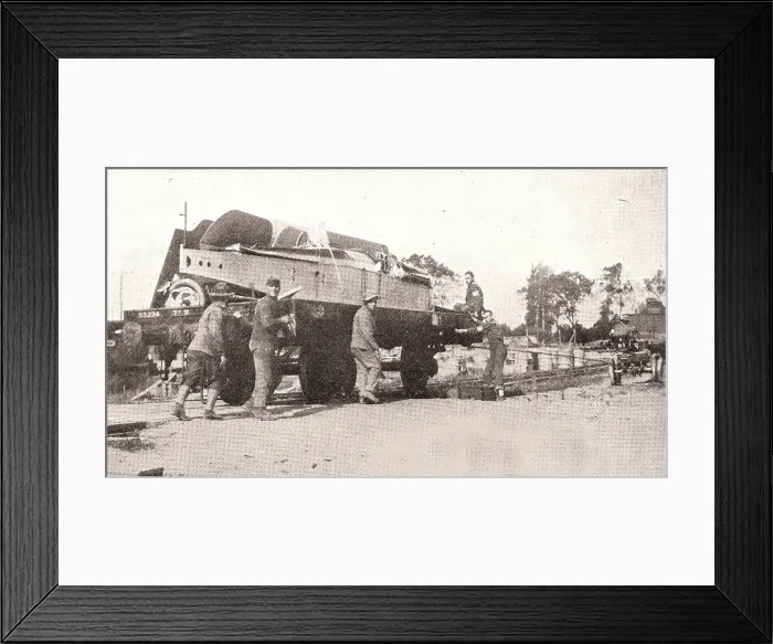 Framed Print : World War I, pieces of airplanes that have crashed being shipped back to an assembly station for reuse