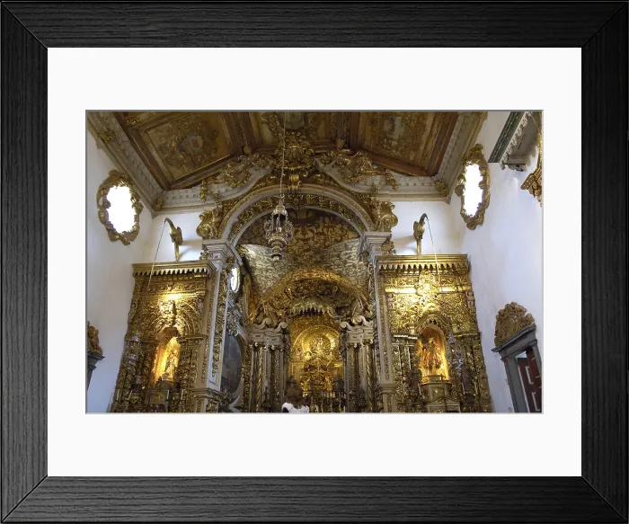 Framed Print : BRAZIL. Tiradentes. Church of Santo Antonio. Colonial baroque. Architecture. Rafa Prez / AISA / Everett Collection (182920)**US SALES ONLY**