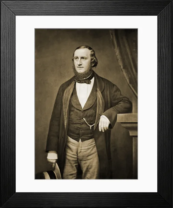 Framed Print : William Vincent Wallace (1812-1865), Irish composer and musician. 1860 Framed Print : William Vincent Wallace (1812-1865), Irish composer and musician. 1860